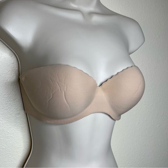 Victorias Secret Angels Secret Embrace Nude Strapless Bra Size 34C NO STRAPS - Picture 2 of 13